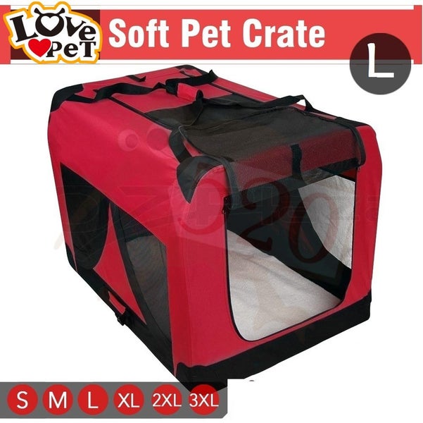 Dog Travel Cage Collapsible Dog Pet Soft Crate Large 70CM * LOVEPET® Carousel 13