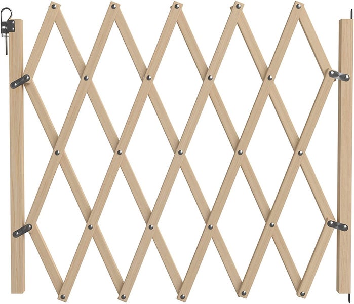 Pet Isolation Gate Wooden Fence Fence Dog Sliding Gate Wooden Gate Dog Bamb Carousel 1