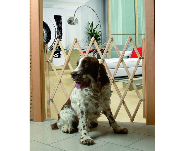 Pet Isolation Gate Wooden Fence Fence Dog Sliding Gate Wooden Gate Dog Bamb Carousel 2