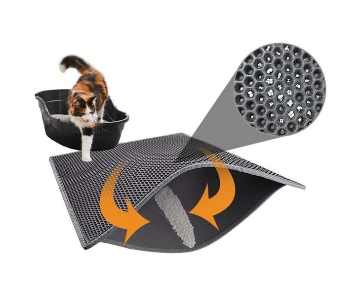 Litter Box Mat, Cat Litter Mat Litter Box Mat Honeycomb Design Litter Box R Carousel 2