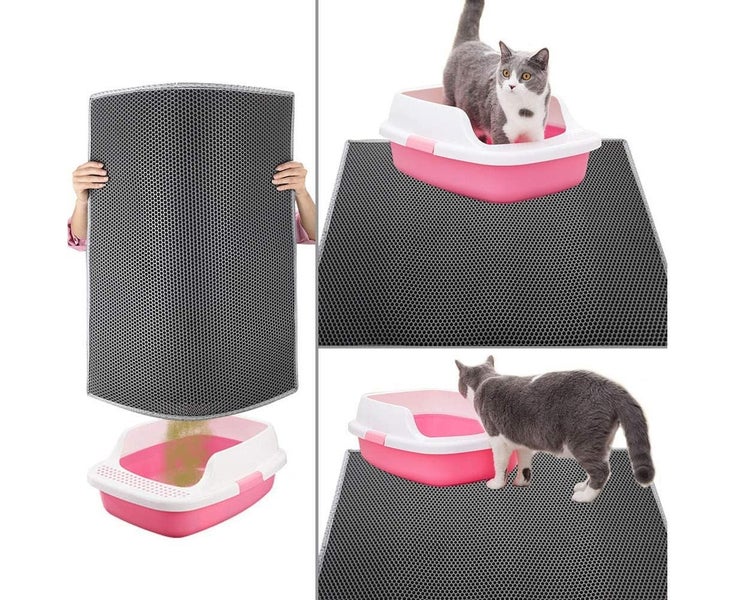 Litter Box Mat, Cat Litter Mat Litter Box Mat Honeycomb Design Litter Box R Carousel 7
