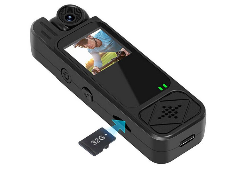 1080P Portable Body Camera with 180 Degree Rotating Lens Mini FHD Video Recorder Carousel 1