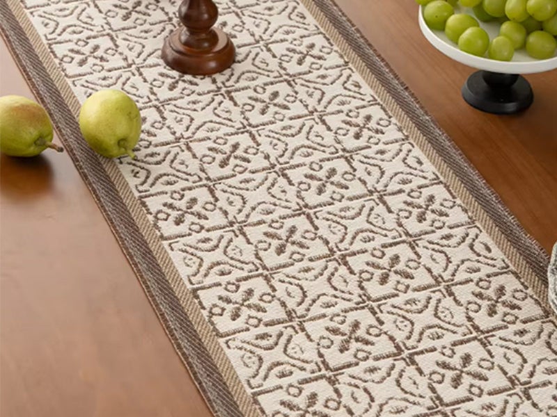 Heavy Rustic Table Runner Imitation Linen Braided Macrame Table Runner L Carousel 6