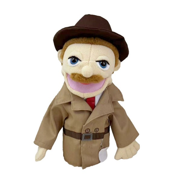 Hand Puppet Cook Firefighter Farmer Worker Detective Doctor Plush Toy for Kids Carousel 18