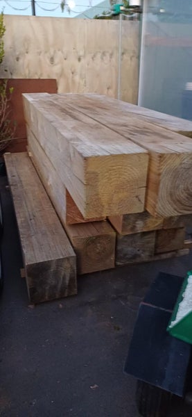 10 x Large Wooden Beams - Pine Carousel 2