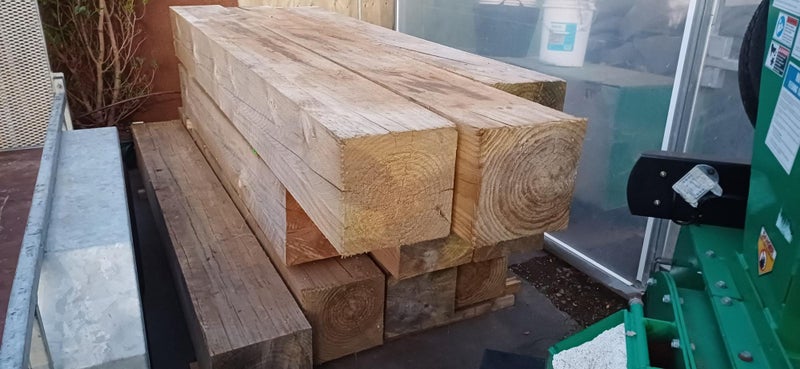 10 x Large Wooden Beams - Pine Carousel 4
