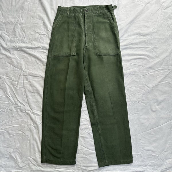 Vintage USA Military Army OG 107 Trousers Carousel 1