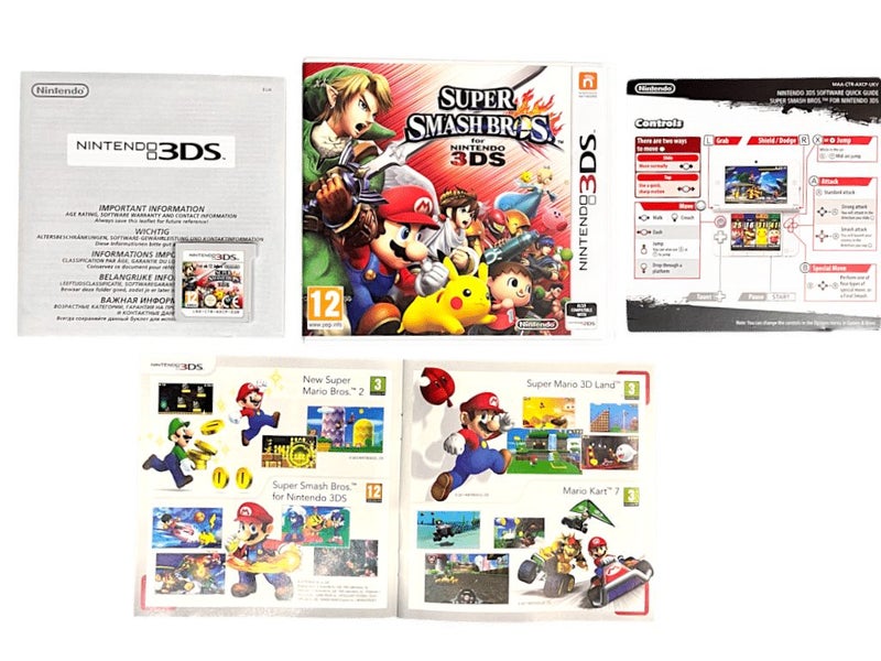Super Smash Bros. for 3DS (ALTERNATE PRINT) *CASE + CONTENTS, NO CARTRIDGE* Carousel 1