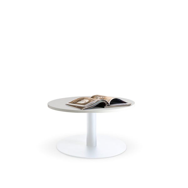 Lunar 600 Coffee Table - White Base / White Top Carousel 1