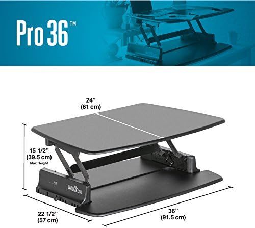 Ajustable Sit to Stand computer desk. VariDesk Pro ajustable height TOP QUALITY Carousel 2