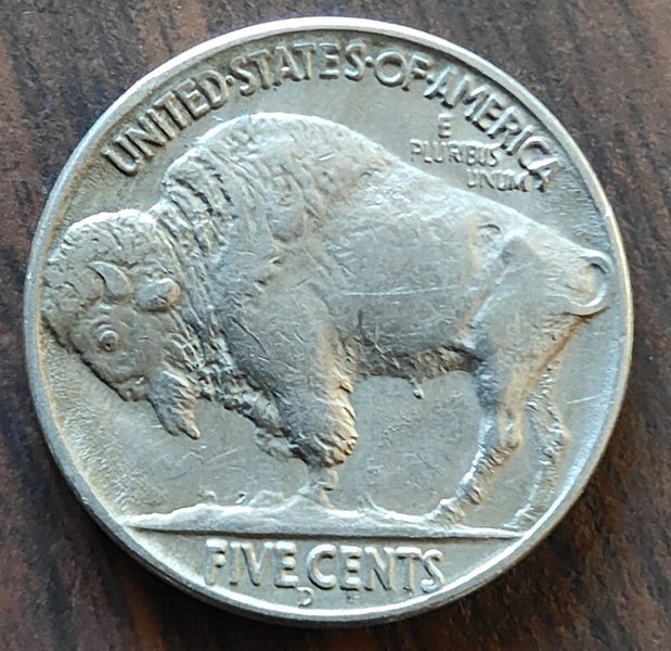 1937 D 3 Legged Buffalo Nickel ! High Grade ! $1 Reserve !!! Carousel 1