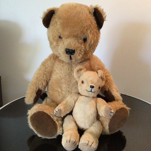 Two Vintage Teddy Bears Carousel 1
