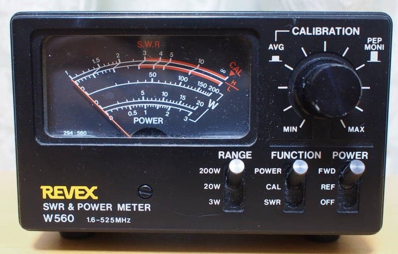 REVEX W560 Power & SWR Meter 1.6 to 530 Mhz Carousel 1
