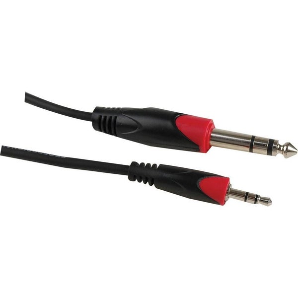 TRS 3.5mm to TRS 6.5mm or 1/4" Jack Plug Cable 914.4mm Carousel 1