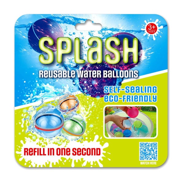 Magnetic Self-Sealing Reusable Water Balloons 3PC Carousel 1