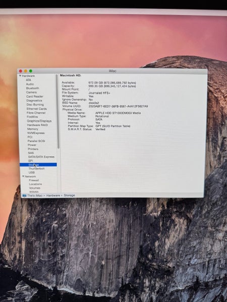 Late 2014 5K iMac, 4GHz Intel Core i7, 32GB HDD, 1TB HDD Carousel 4