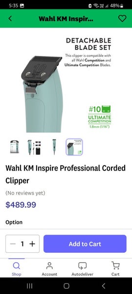 Wahl KM Inspire clippers Carousel 3