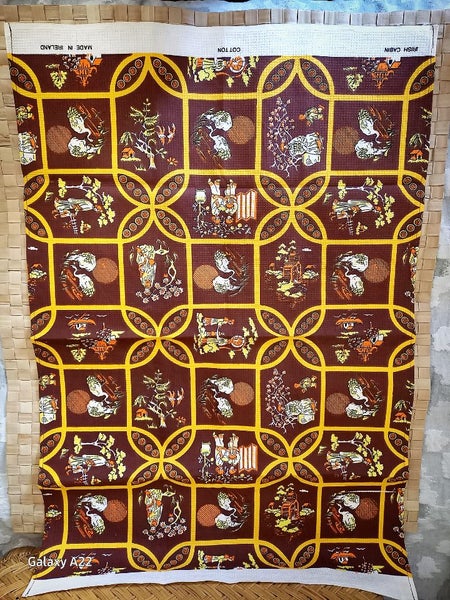 Delightful retro Irish Cabin tea towel. Carousel 2