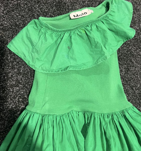 Molo Green One Shoulder Dress Carousel 2