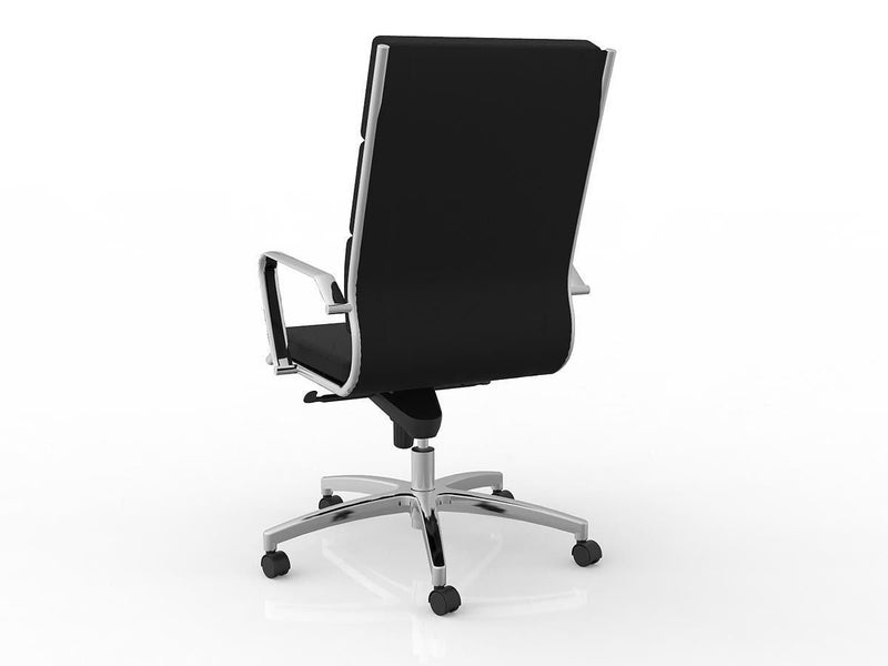 Knight's Moda Highback Leather Executive Chair, Unassembled Carousel 2
