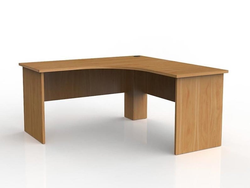 Knight's Ergoplan Corner Desk Workstation 1500mm x 1500mm x 600mm - Tawa Carousel 1