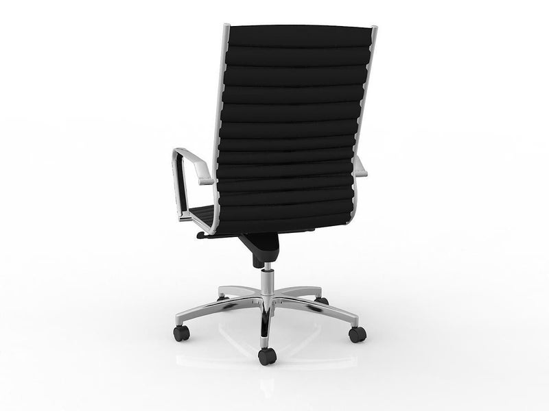 Knight's Metro PU Leather Highback Executive Chair with Arms, Assembled Carousel 2