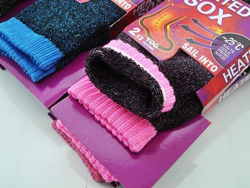 HEATED Crew Socks (12 Pairs) Women's Carousel 2