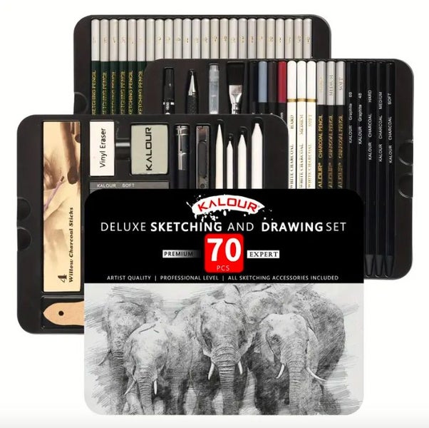 70Pcs Sketch Drawing Pencils Kit62967361317633111