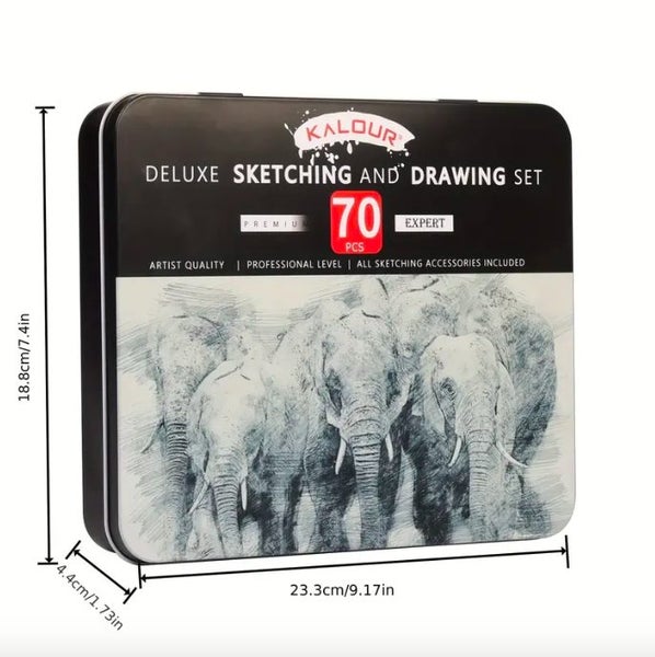 70Pcs Sketch Drawing Pencils Kit62967361317633114