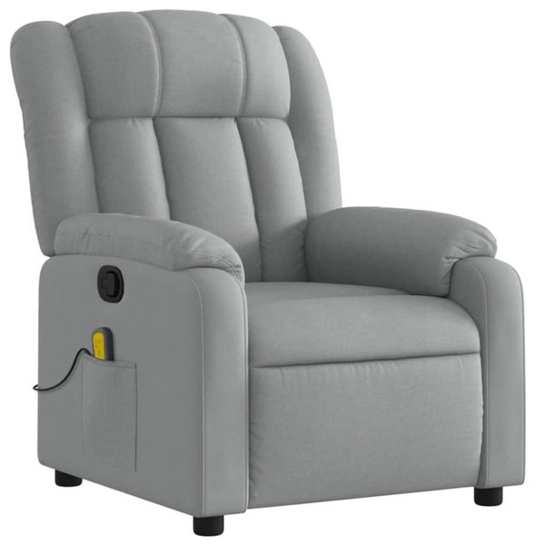 Massage Recliner Chair Light Grey Fabric Txblxpx Carousel 2