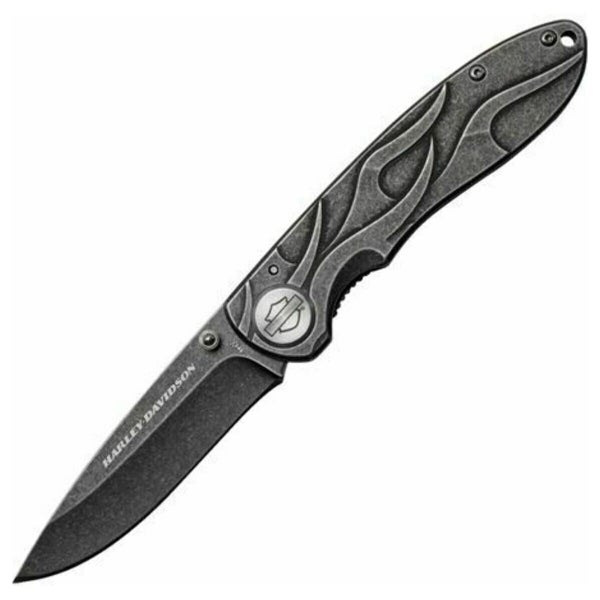 wr52114 Harley HD POCKET KNIFE TECX BLACK STONEWASH TK-B wr52114 wr52114 Carousel 1