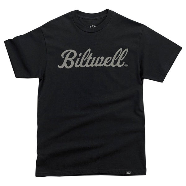 BILTWELL T-SHIRT [SCRIPT GREY BLACK] Carousel 1
