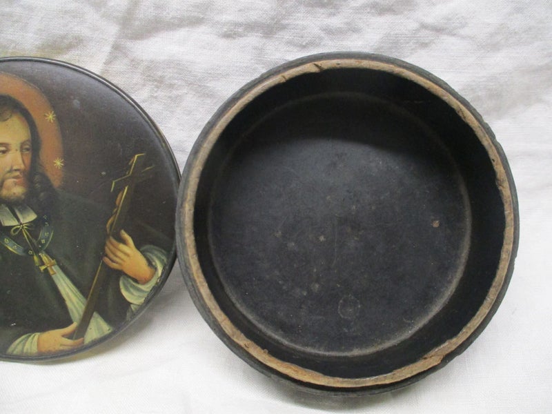RARE Antique Table Snuff Box - St John of Nepomuk Bohemia Carousel 2