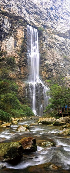 MAGNIFICENT FALLS - HI RES DIGITAL ART - ARTIKONZ WATERFALL - 150 x 60 CM -71533 Carousel 1