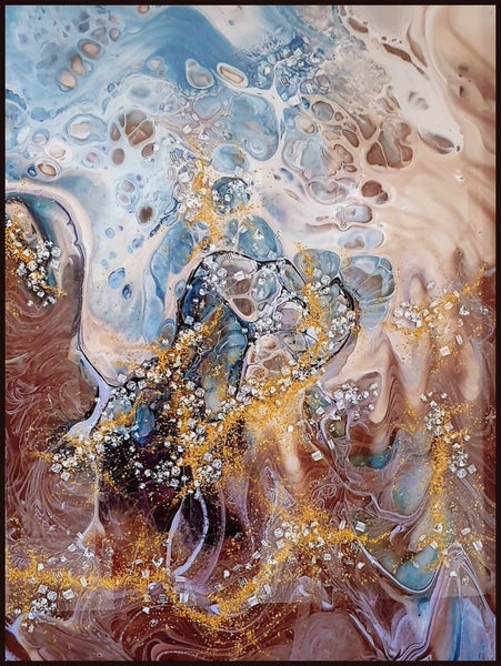 ART CLEARANCE - CRYSTAL DIGITAL ART 4 - ARTIKONZ ABSTRACT - 80 X 60CM - CF046 Carousel 1