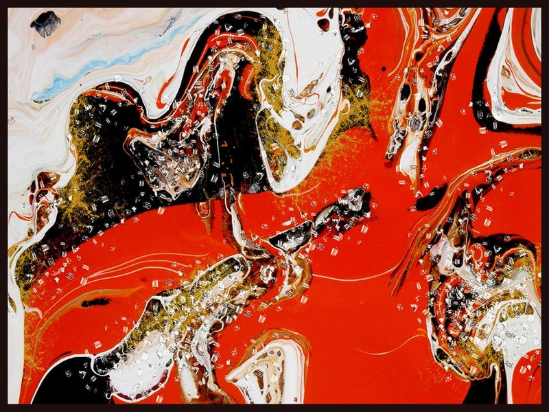 ART CLEARANCE - CRYSTAL DIGITAL ART 7 - ARTIKONZ ABSTRACT - 60 X 80CM - CF050 Carousel 1