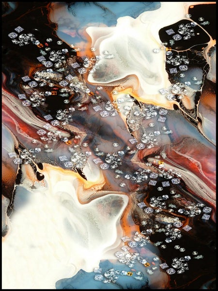 ART CLEARANCE - CRYSTAL DIGITAL ARTWORK 10 - ARTIKONZ ABSTRACT 80x60 CM - CF053 Carousel 1