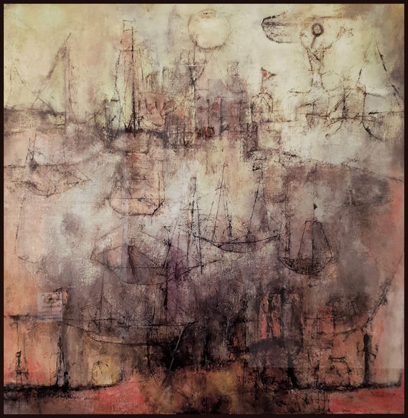 ART CLEARANCE - MIST OF FIRE DIGITAL ART-ARTIKONZ ABSTRACT SIZE 80 X 80 CM CF200 Carousel 1