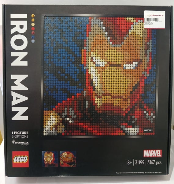 LEGO Marvel Iron Man Mosaic Art Set - 31199 - UNOPENED!!! - B16133063-3 Carousel 1