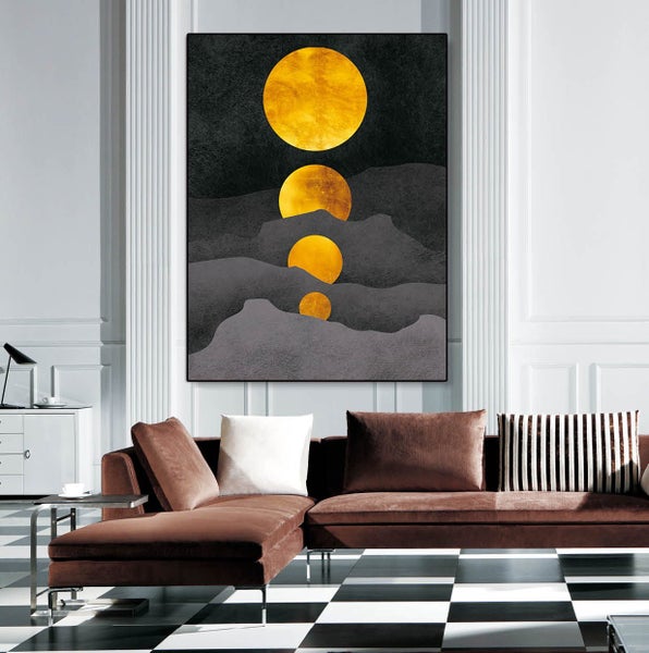 SETTING MOONS - DIGITAL ART - ARTIKONZ ABSTRACT MOON - SIZE 60 X 80 CM - CF250 Carousel 2