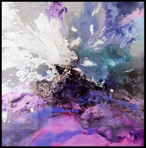 MYSTIC HAZE MAGENTA - DIGITAL ART ARTIKONZ ABSTRACT - SIZE 80 X 80 CM - CF018 Carousel 1