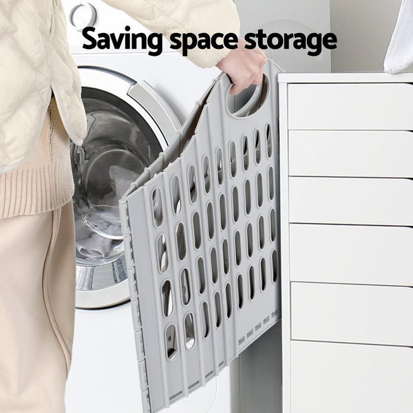 Artiss Laundry Basket Hamper Large Foldable Washing Clothes Storage Organiser Carousel 7