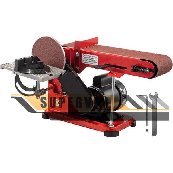Belt Sander 4"x36", 6" Disc Sander 375W Grinder Linisher Bench Sanding Machine Carousel 1