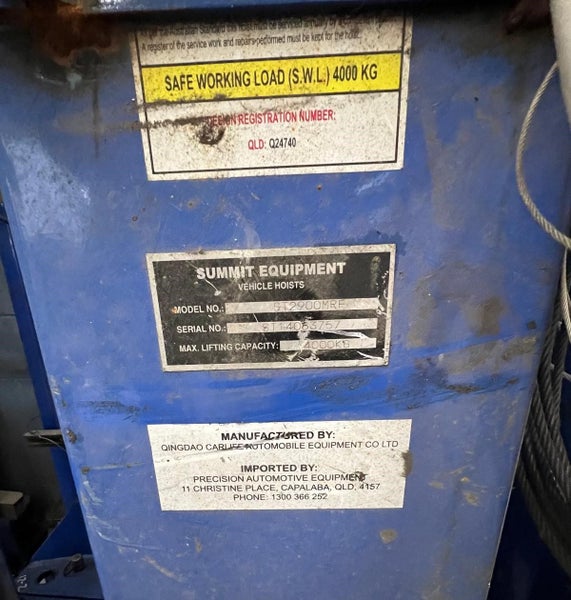5 units - 2 Post Hoist SUMMIT - 4,000kg Carousel 3