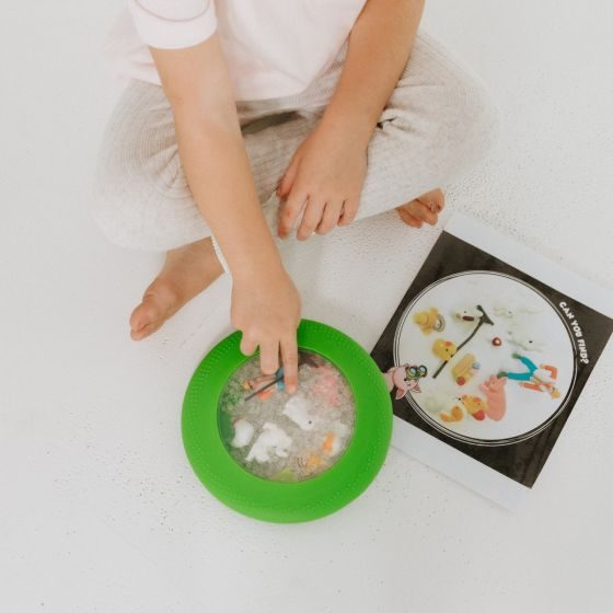 Peekaboo Sensory Bag - Farm Green Carousel 2