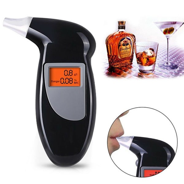 Digital LCD Police Breath Breathalyzer Test Alcohol Tester Analyzer Detector Carousel 1