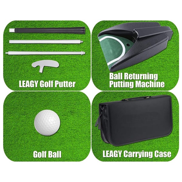 Portable Golf Putter Travel Practice Putting Set with Case Kids Golf Toy Carousel 2
