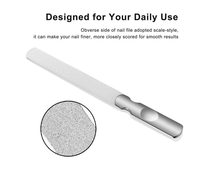 2pcs Stainless Steel Nail Polishing File (Long Section+ Long Leather Case)Sta Carousel 2