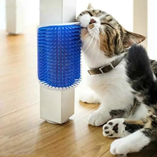 Cat Brush For Corner Self Groomer Catnip Comb For Face Carousel 1