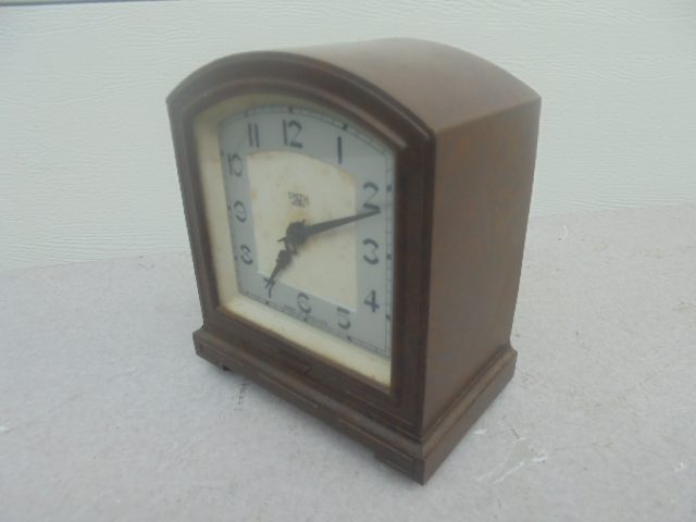 +-+- VINTAGE SMITH SECTRIC BAKELITE ART DECO CLOCK -+-+ Carousel 1